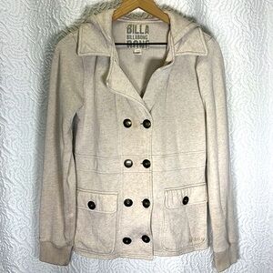 Billabong Double-Breasted Button Up Hooded Jacket - Women’s Size Large